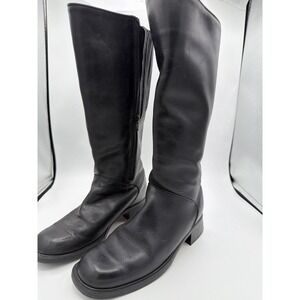 Santana Canada 797 Waterproof Leather Knee Riding Boots Black Women 6.5. 1622